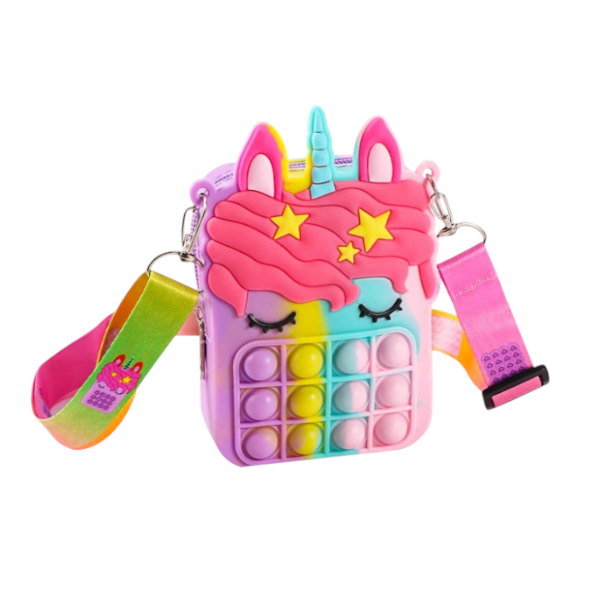 Unicorn Pop-It Purse Pop Bag Toy