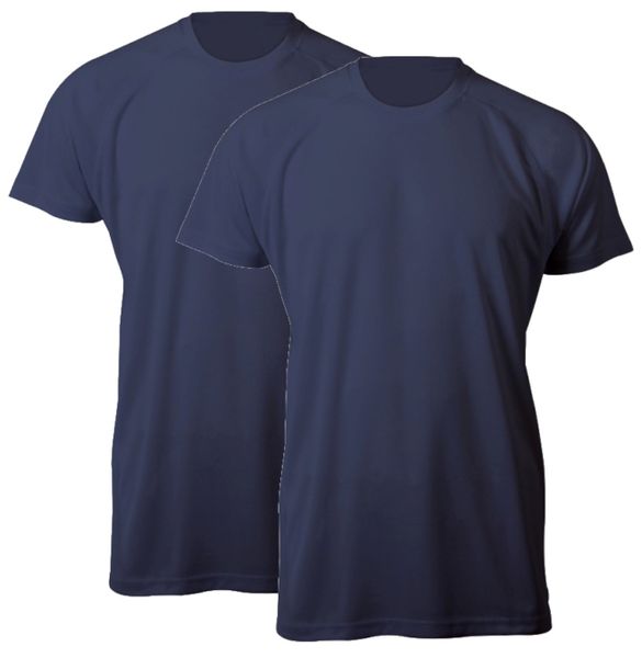 Moisture Wicking T-Shirt - Navy (2 Pack image