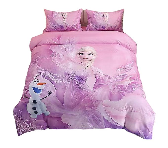 Frozen 3D Custom Print - Three Quarter - Duvet Cover Set - Pink