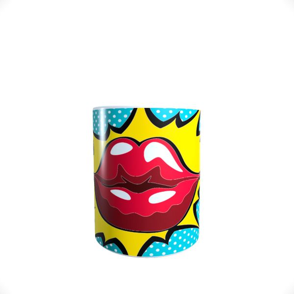 Crazy Lips - Cartoon Kiss - Coffee Mug