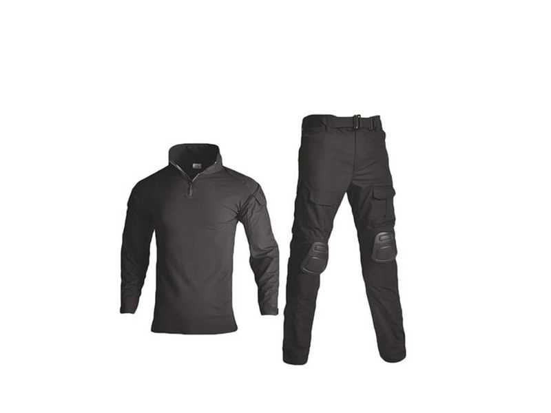 Black Combat Uniform Set