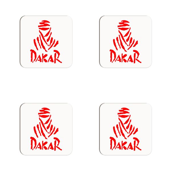 Dakar Red Coasters - Set of 4