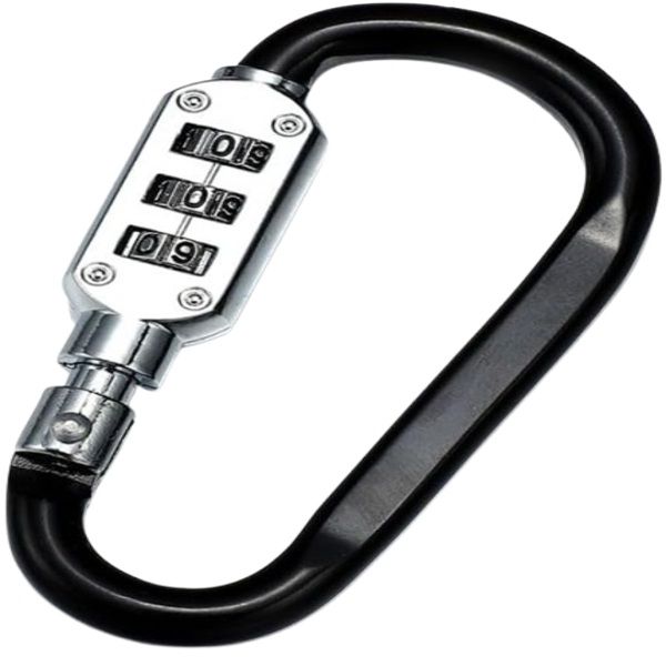 Portable Carabiner Key-chain Buckle with Code Lock for Luggage Suitcase