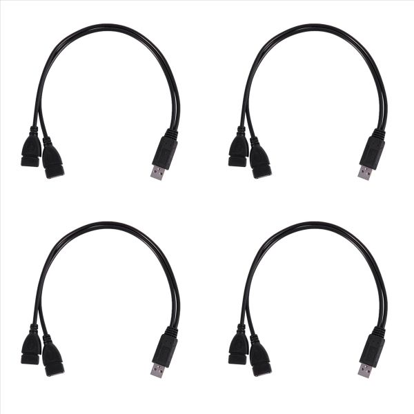 Usb 2 0 A Male To 2 Dual Usb Female Jack Y Splitter Hub Adapter Cable