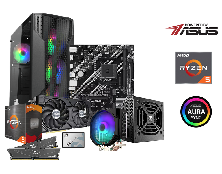 Methodic Gryphus Gaming PC, AMD Ryzen 5 5600GT, RTX4060, 32GB, 1TB, W11P
