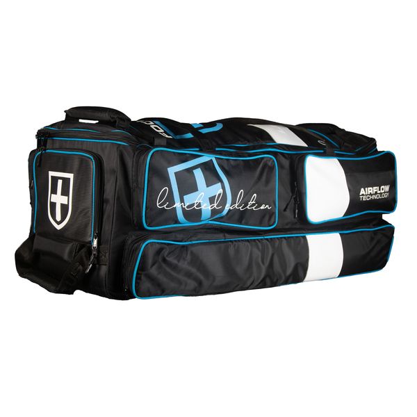 Focus Cricket LIMITED Edition Tri Wheelie Bag - Black/Blue