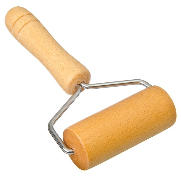 18cm Handheld Wooden Non-Stick Baking Pastry Dough Roller Pin