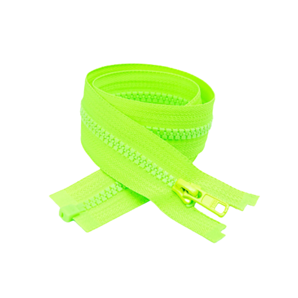 YKK Open End Zip - 10 Pack Neon Green