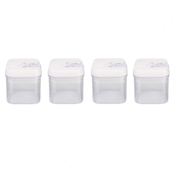 Pack of 4 - 1L TRENDZ food canisters