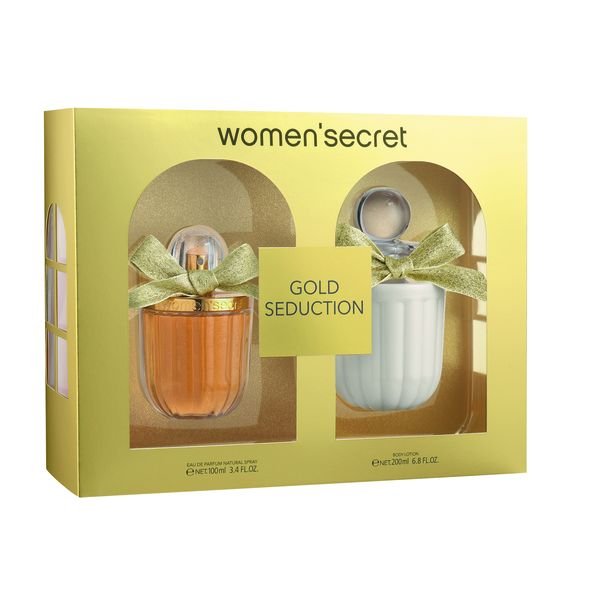 women'secret Gold Seduction Set Edp 100ml + 200ml Body Lotion