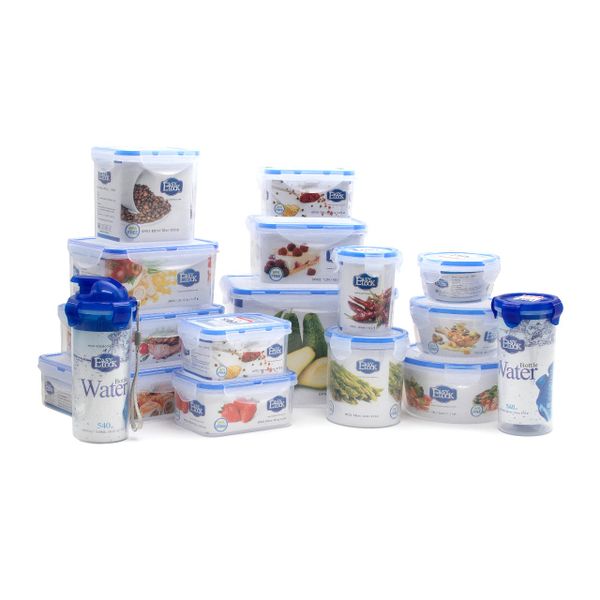 Easy Lock Smart Storage Airtight &amp; Stackable Containers - 16 Piece Set