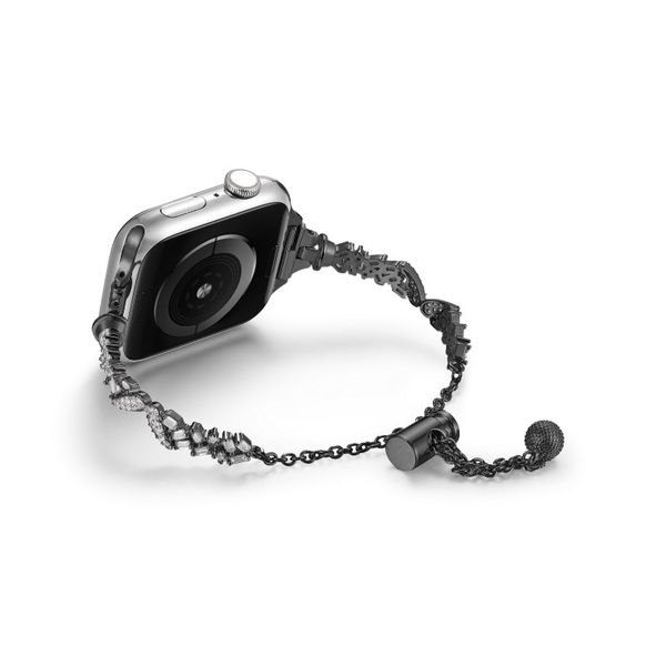 Diamond-Encrusted Watch Strap Compatible with Apple Watch 42mm 44mm 45mm