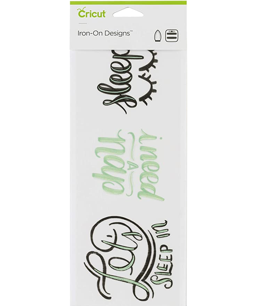 Cricut Iron-On Designs 1-sheet Small Sleep In