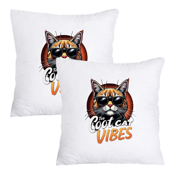 Scatter Cushion Cover Set (50cmx50cm) - Too Coot Cat Vibes