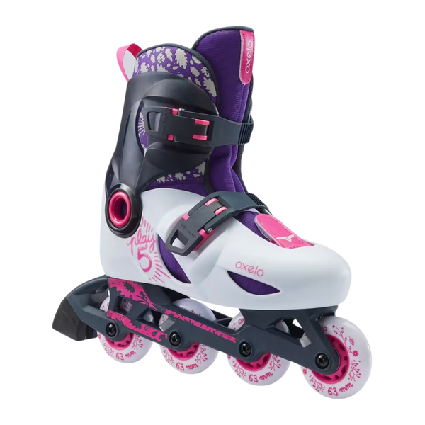 Oxelo Play 5 Kids' Skates - Light Grey