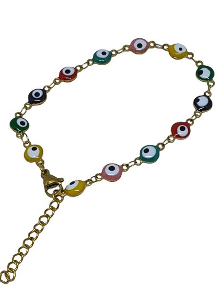 Multi Colour Evil Eye Bracelet