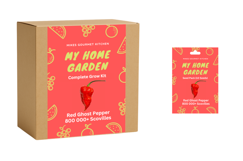 Chilli Grow Kit Complete - Red Ghost Pepper + Seed pack