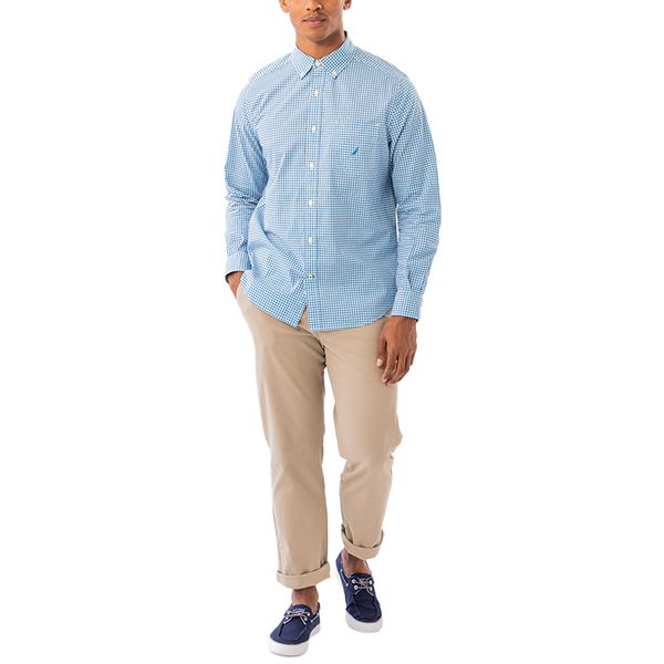 Nautica - Long Sleeve Gingham Shirt