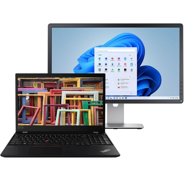 Lenovo ThinkPad Intel i5 Laptop with 16GB Ram + 20" Screen Bundle (Refurb)
