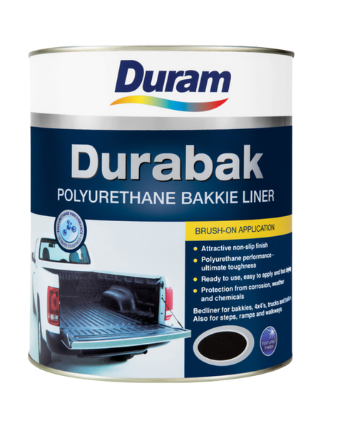 Duram Durabak Polyurethane Bakkie Liner Brush-On Black1L