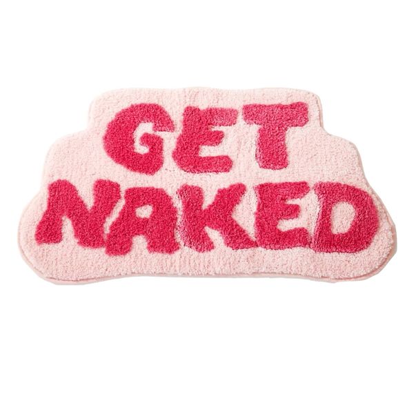 Decor Irregular Shaped Get Naked Aesthetic Bathroom Mat - 60cm