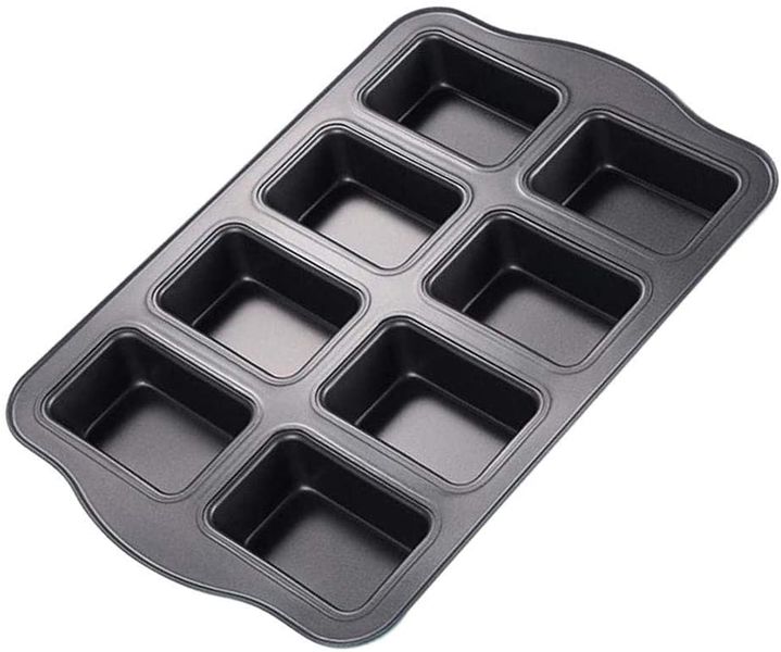 Baking Pan 8 Cup 36x24x3.5ccm Mini Loaf/Brownie Carbon Steel -Bakers Basics