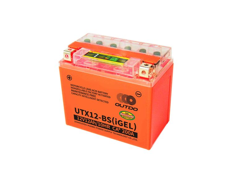 UTX12-BS (IGEL) - Outdo Motorcycle Battery - 12V-12Ah