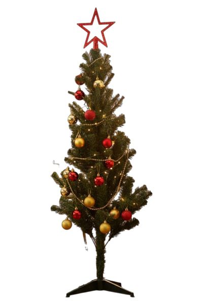 150cm Foldable Alaskan Pine Christmas Tree with Decorations