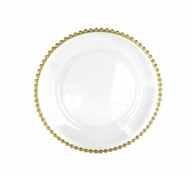 Glass Beaded Underplate 31.5cm -6 Piece-