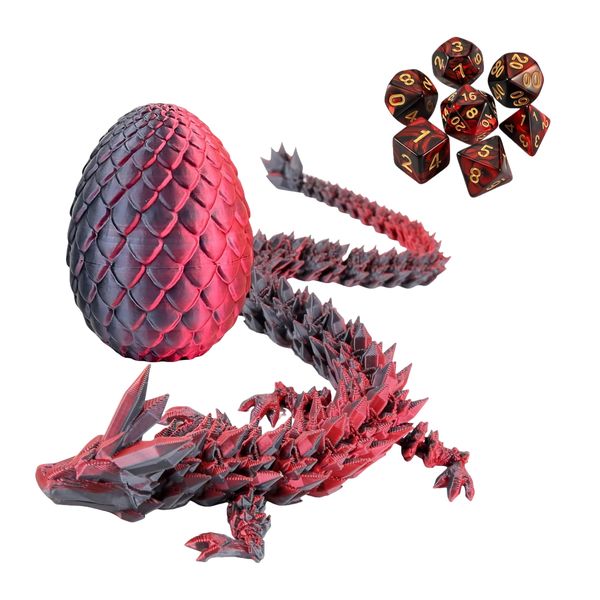 3D Printed Dragon Egg, Mystery Crystal Dragon Egg Fidget Toys, Easter Eggs