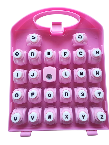 26 Piece Alphabet Punch Set In Case