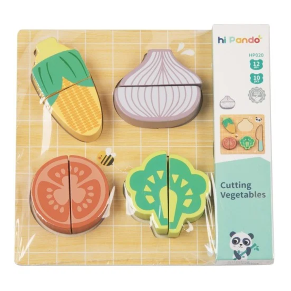 hi Pando - Wooden Cutting Food - Vegetables - 10pcs