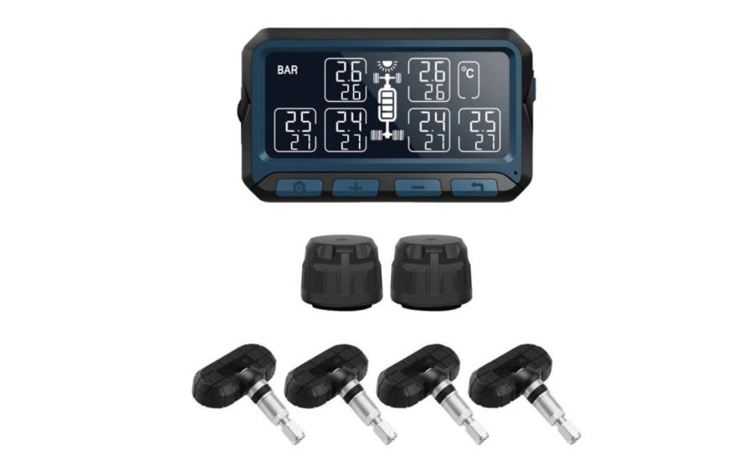 T550S-Z Solar Tyre Pressure Monitoring system - 2 x Ext, 4 x Int Sensors