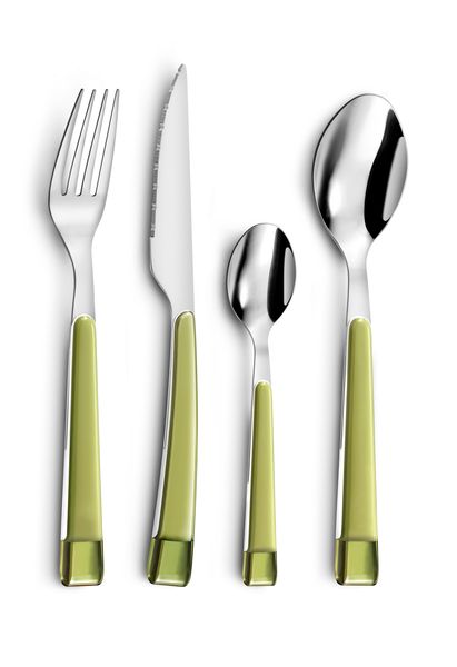 Amefa Guimauve 16 Piece Green Cutlery Set