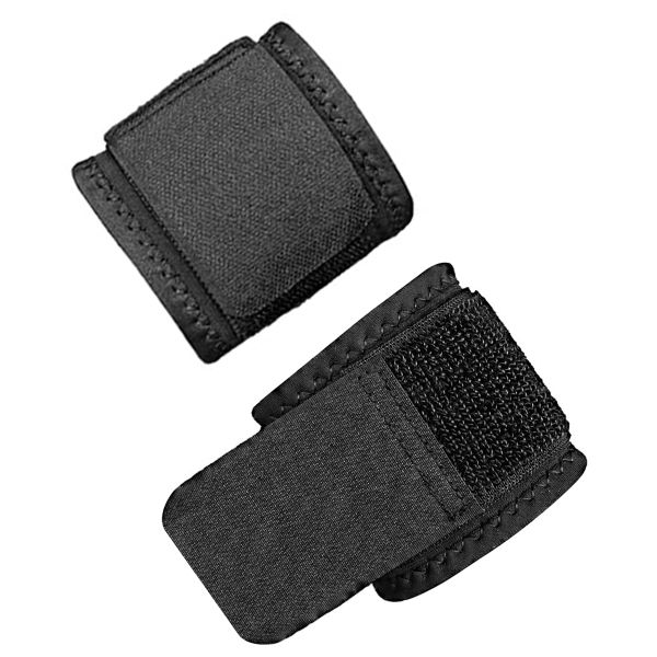 QYNIAL 2 Pack Black Wrist Brace, Adjustable Elastic Wrist Support