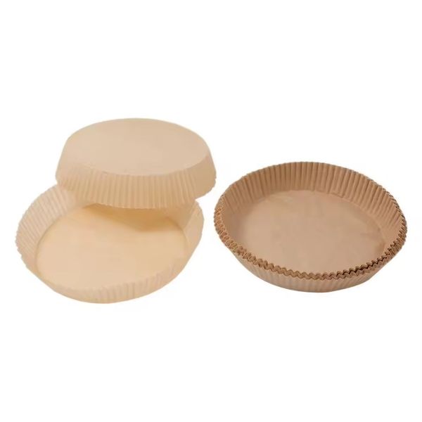 50 Pie 6-inch Round Air Fryer Disposable Paper Liners Non-Stick Kitchen Use