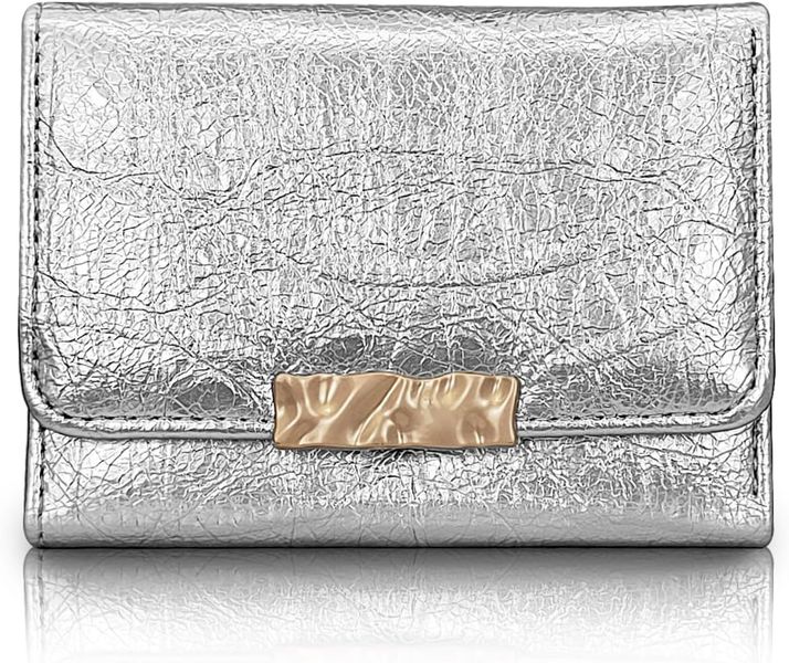 Women's Coin Purse Multifunctional Simple Card Holder Silver