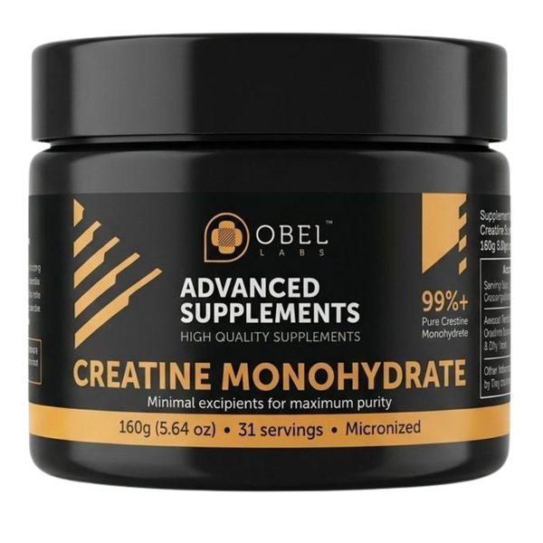 Obel Labs Creatine Monohydrate Powder Micronized 160g | 31 Servings