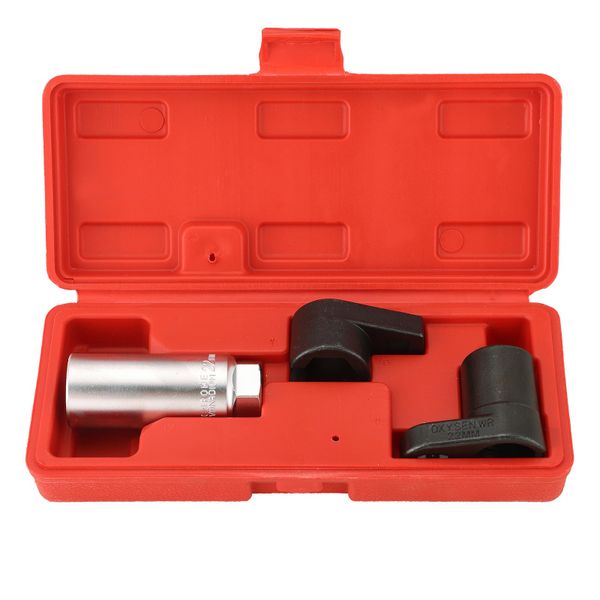 3 Piece Chrome Vanadium O2 Sensor Socket Set 7/8" &amp; 22MM Automotive Remover