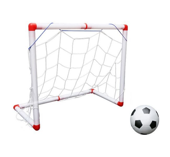 Olive Tree - Football Soccer 56cm Goal Post, Net, Ball &amp; Pump Set for Kids