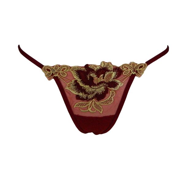 Ladies Lace Floral Thong