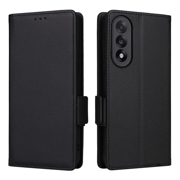 Lychee Patterned Leather Cover Compatible With OnoePlus Nord 5