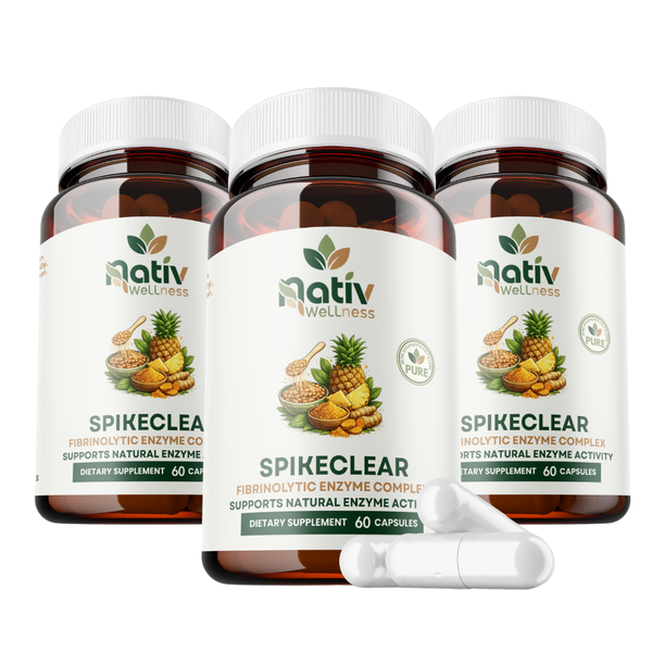 Nativ Spikeclear Spike Protein Detox Bundle Pack - 3x60 Capsules