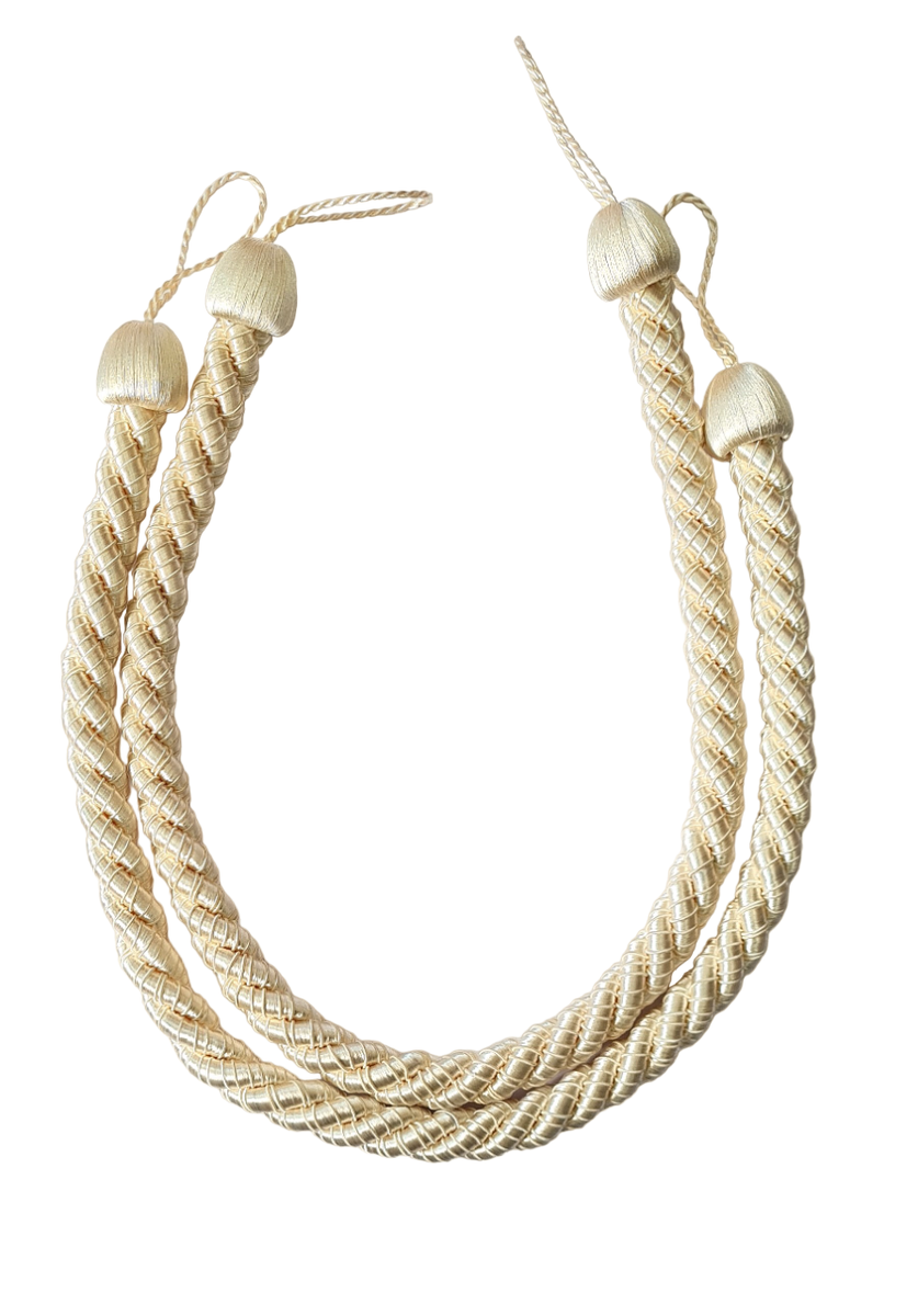 Eezi Decor x2 Quality Rope Curtain Tiebacks Detailed Pattern Shop
