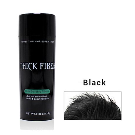 Thick Fiber Hair Fiber with Fiber Hold Mist (Black) | Buy Online in South  Africa 