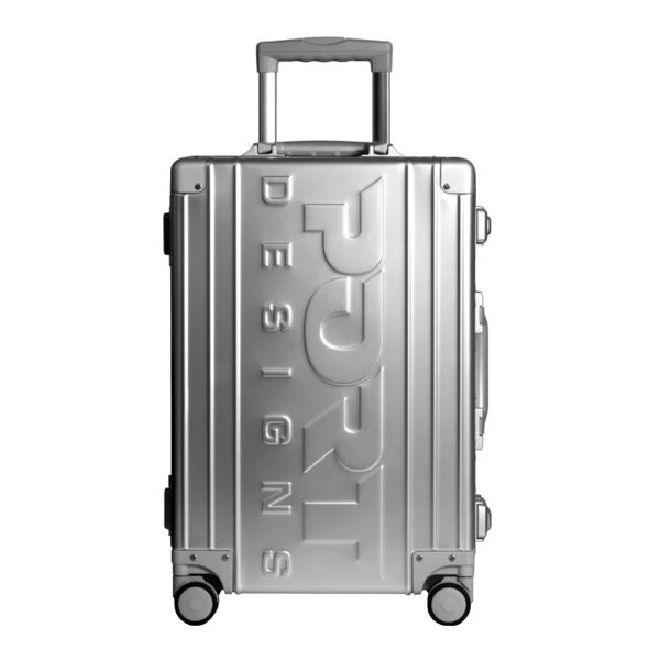 Port Designs Val D'Isere Metal Travel Suitcase - Aluminium - 30L