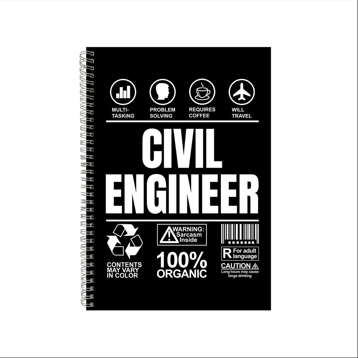 Civil Engineer Notebook -Engineering Gift Idea A4 Notepad 15 | Shop ...