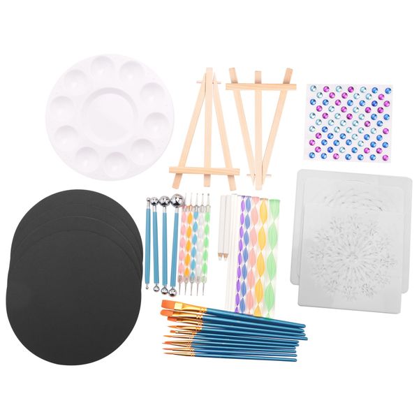 45 PCS Mandala Dotting Stencil Painting Arts Supplies Tools Kits