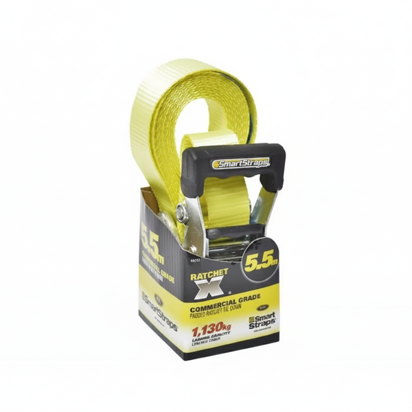 Ratchet Tie Down - 5.5 Meter - Yellow