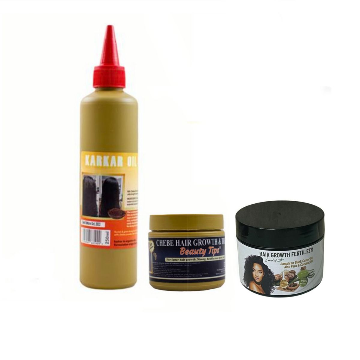 Chebe and Karkar Oil & Chebe Treatment+ Hair Growth Fertilizer
